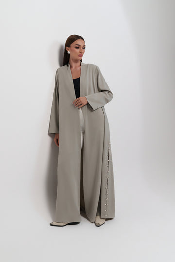 BEADED KIMONO STYLE  ABAYA