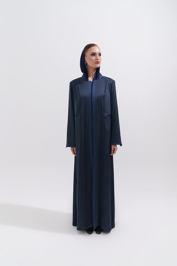 WOMEN CLOSE HOOK SILK ABAYA