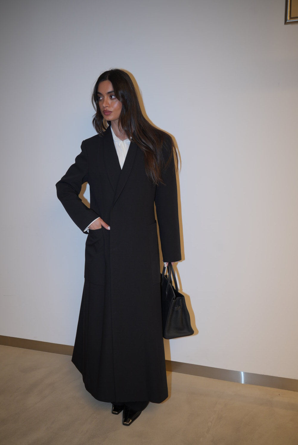 FASHION STAND COLAR POCKET COAT