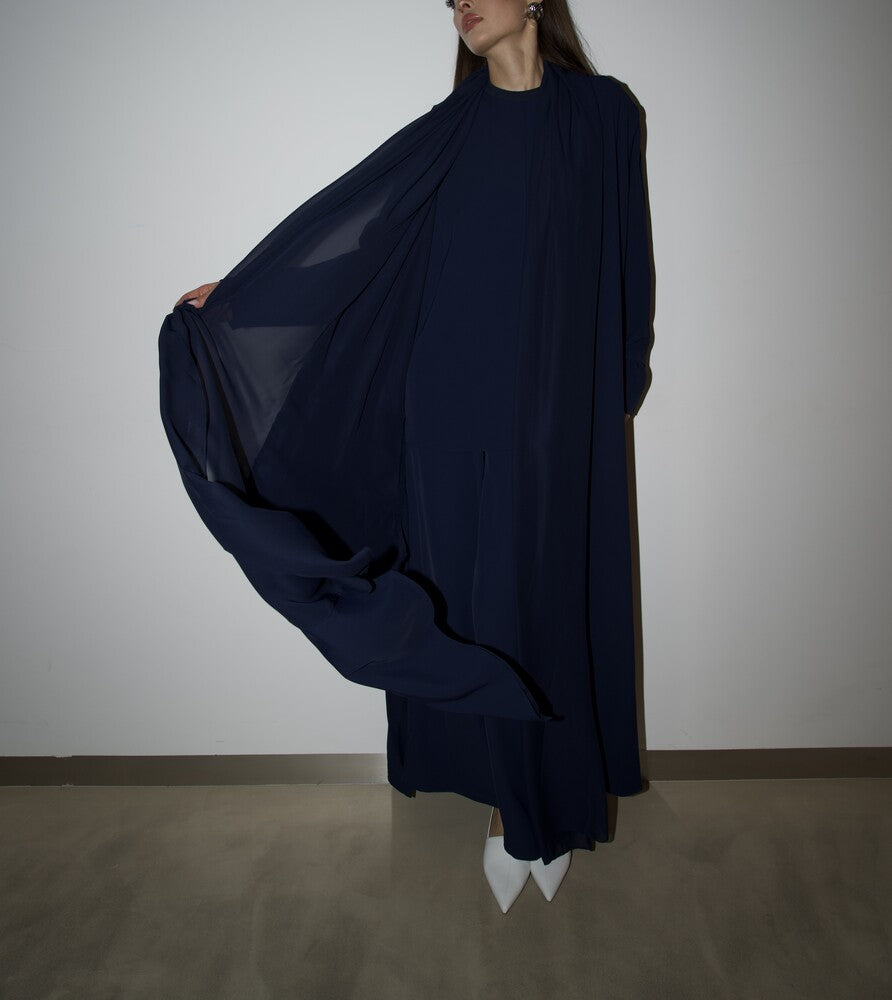 CHIFFON 4SET LOOSE ABAYA