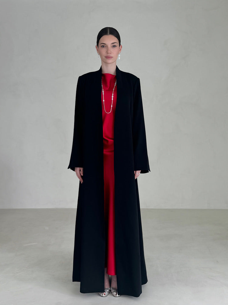 OPEN ABAYA WITH BACK SLIT 303