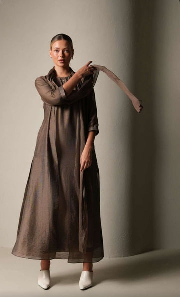 Light weight silky satin dress
