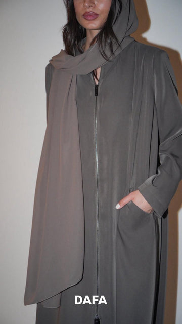 TURTLE NECK ZIPPER DRESS