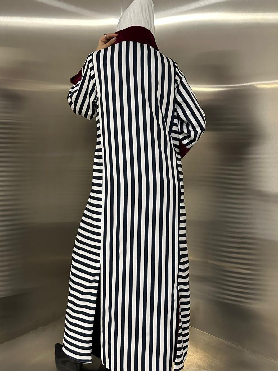 SET STRIPE WITH BLACK DRESS