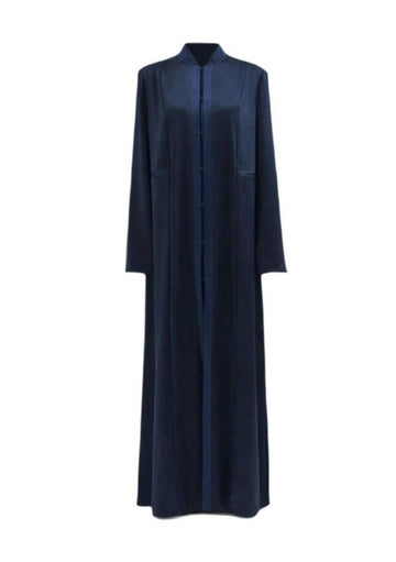 WOMEN CLOSE HOOK SILK ABAYA #011