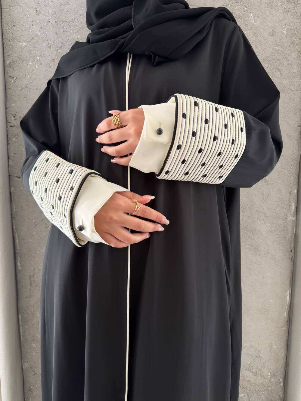 RIBBED CUFFS W/DOT